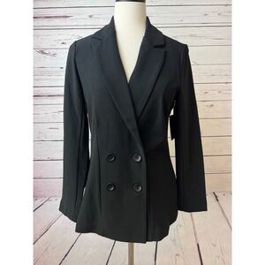 NWT Boston Proper‎ blazer size 6 Suit Jacket Beyond Travel Black Career Womens